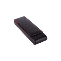 Krıc 2'li Deri Kalemlik - Volkanik Siyah