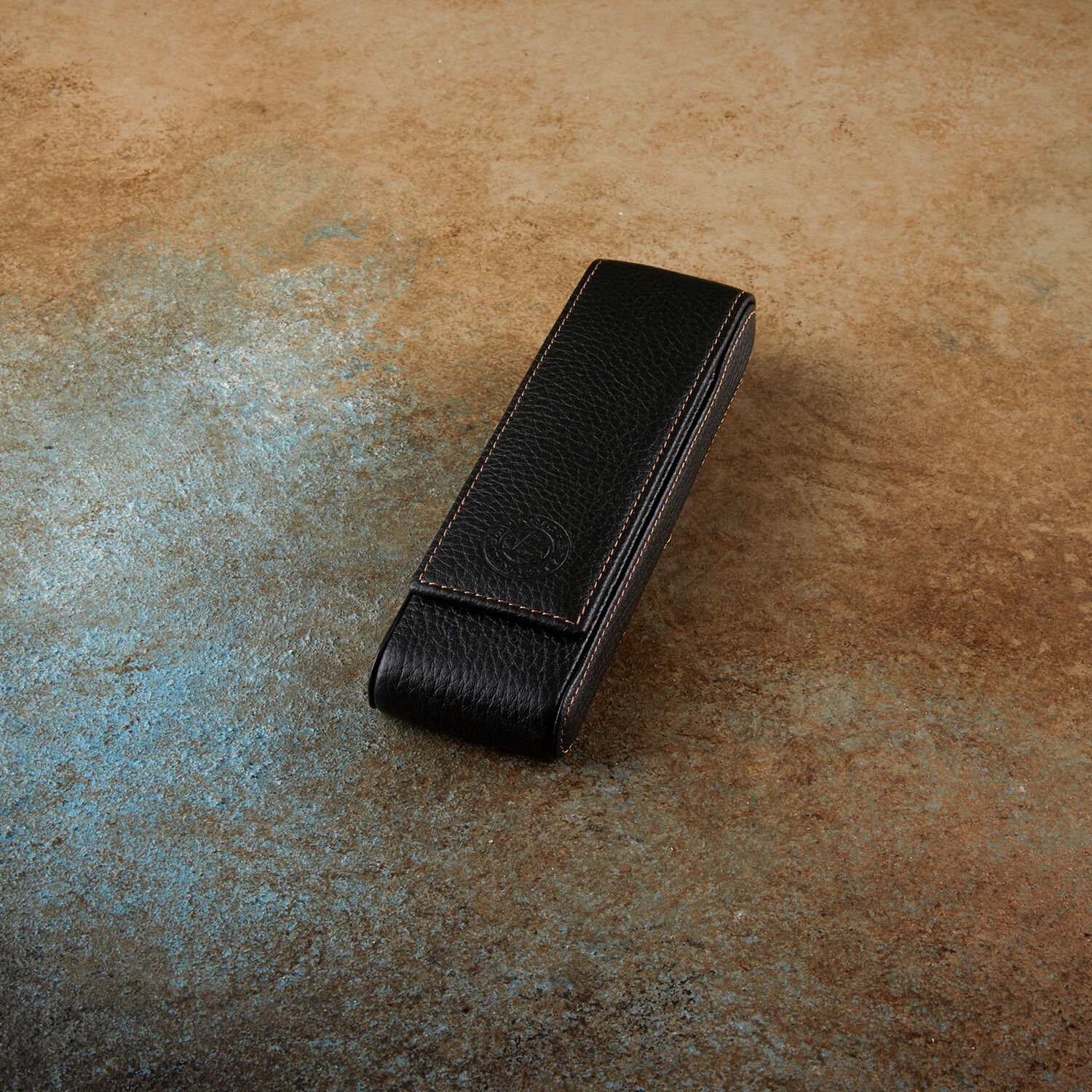 Krıc 2'li Deri Kalemlik -  Yeşil