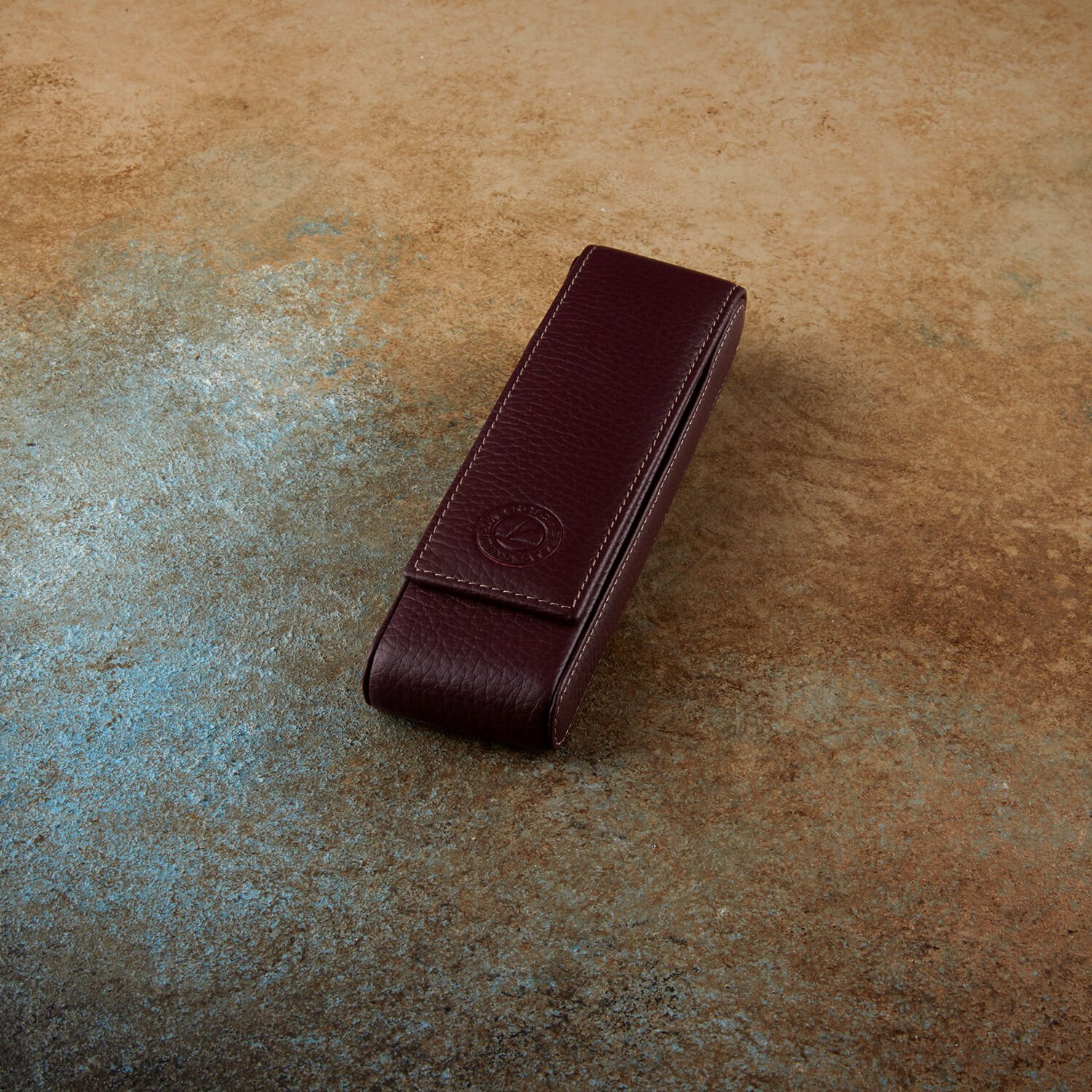 Krıc 2'li Deri Kalemlik - Bordo