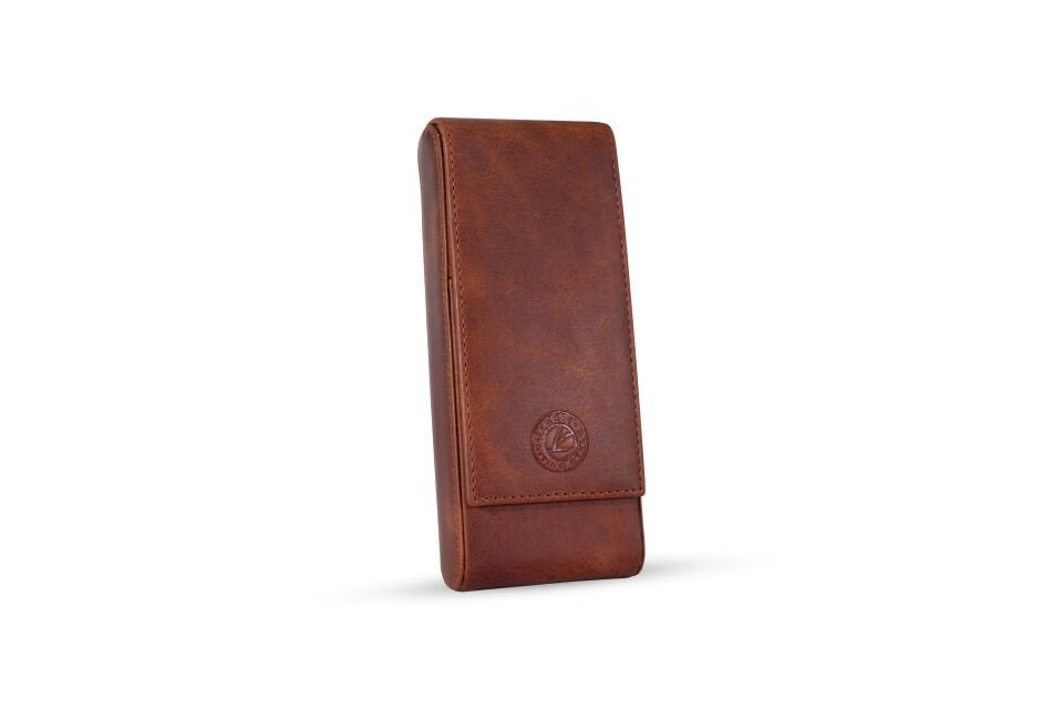 KRIC 3 LÜ DERİ KALEMLİK - TABA