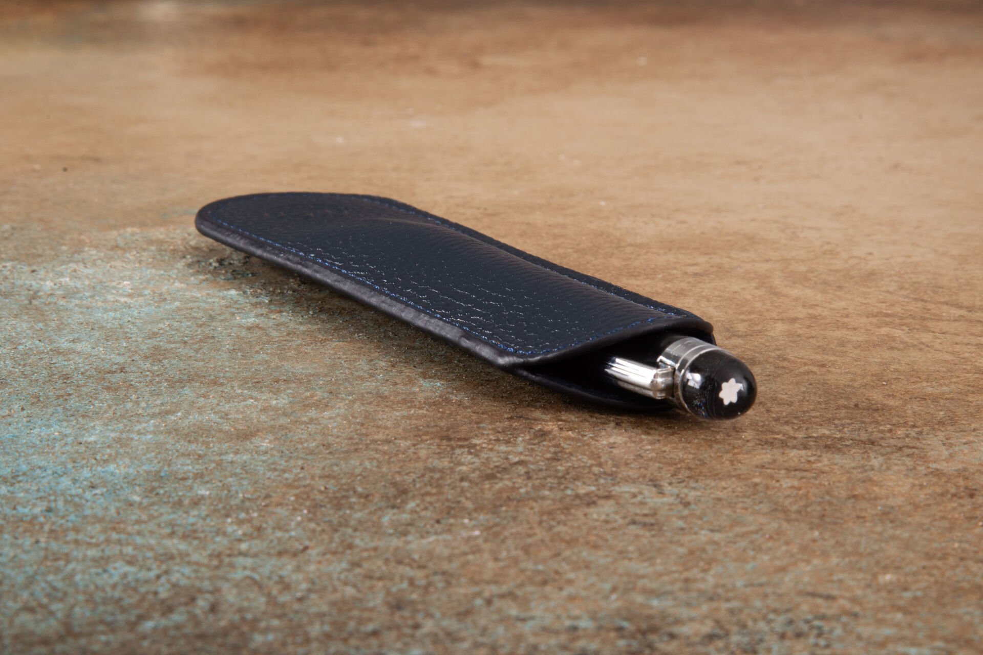 KRIC TEKLİ DERİ KALEMLİK - LACİVERT