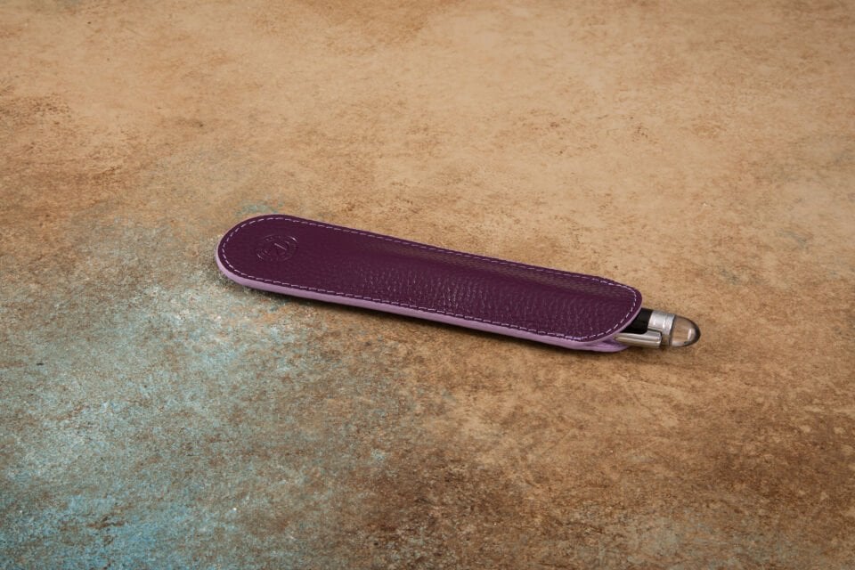 KRIC TEKLİ DERİ KALEMLİK - MOR